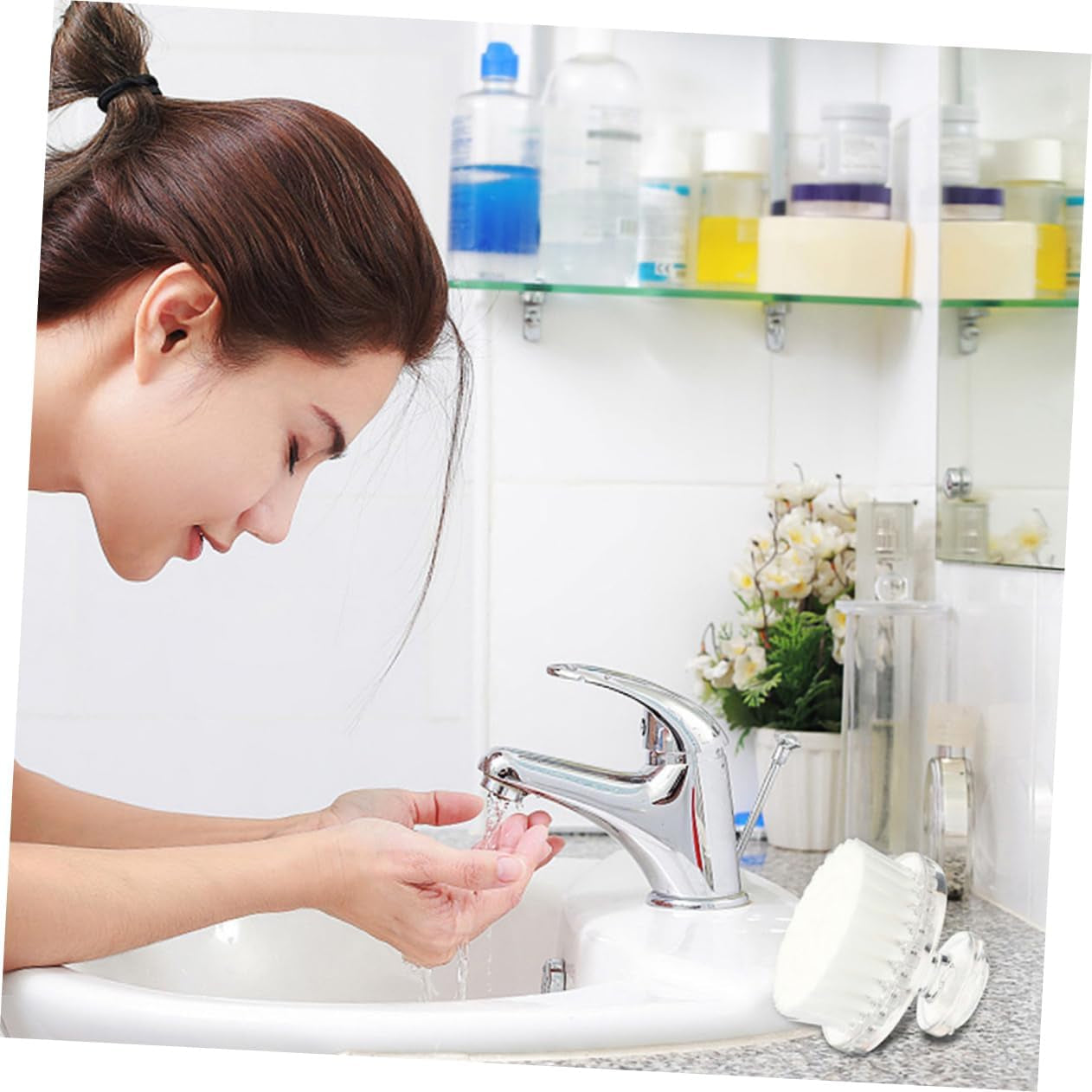 Manual Cleansing Face Brush for Women Gentle Exfoliating Face Scrubber