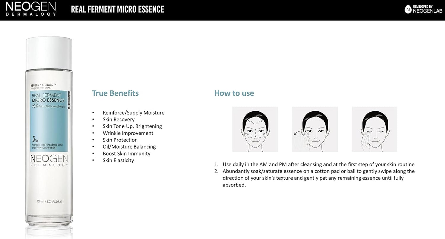 Dermalogy Real Ferment Micro Essence Premium, 150 Ml, Pack of 1