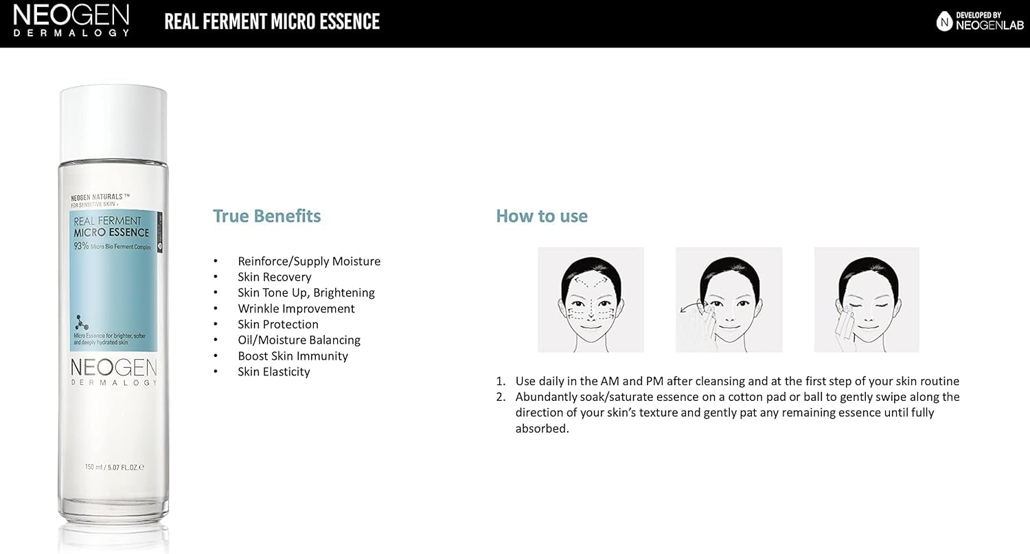 Dermalogy Real Ferment Micro Essence Premium, 150 Ml, Pack of 1