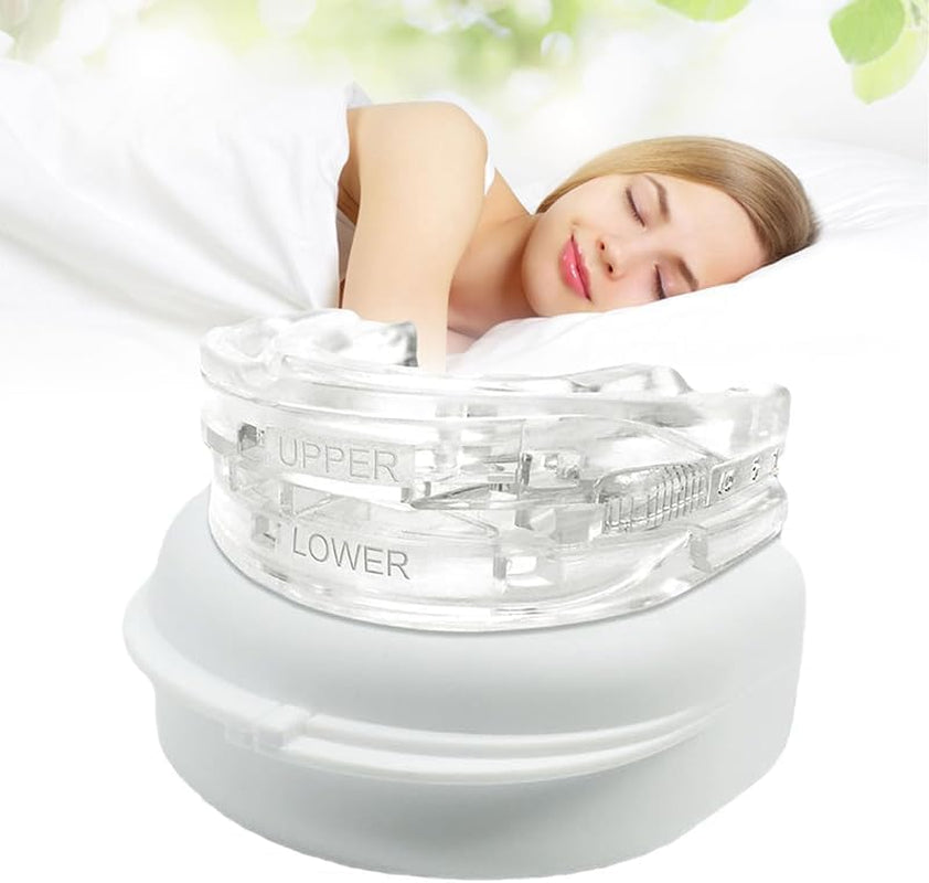 Dream Hero Mouth Guard Snoring Mouth Guard anti Snoring Mouthpiece, Mouth Guard for Teeth Grinding Sleep Anti-Molar Reusable Mouth Guard Gift for Man Women Better Sleep (White)