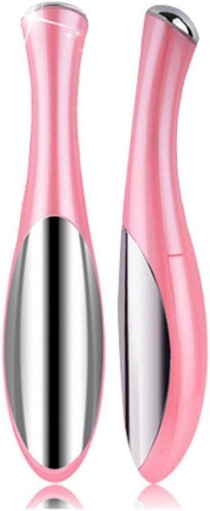 Gemini_Mall Anti-Aging Wand, Vibration Eye Massager, Wrinkle Remover for Dark Circles and Puffiness (Pink)