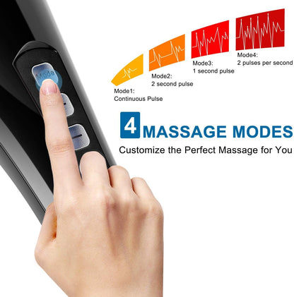 Hand Held Deep Tissue Massager for Muscles, Back, Foot, Neck, Shoulder, Leg, Calf Pain Relief-2600Mah Large Capacity Battery Cordless Electric Percussion Full Body Massage with Portable Design