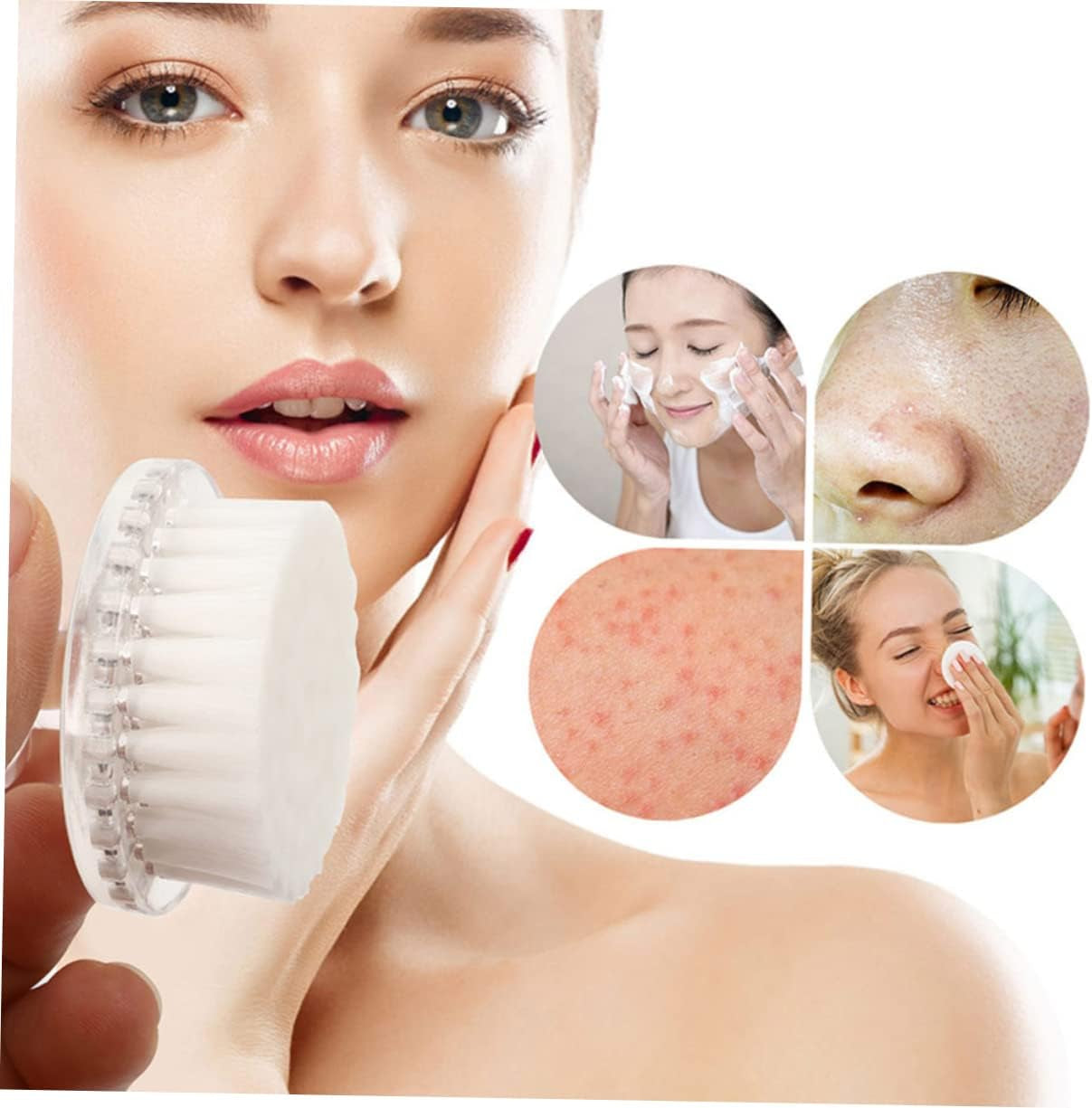 Manual Cleansing Face Brush for Women Gentle Exfoliating Face Scrubber