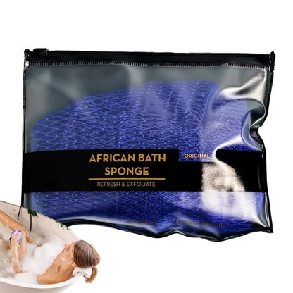 African Bath Net Colorful Net Sponge Body Exfoliator Reusable Bath Sponge Washcloth African Scrubbing Long Net Rag Shower