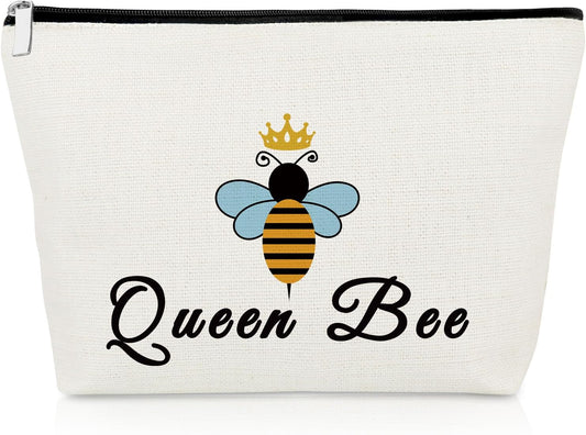 Bee Lovers Gifts Bee Gifts Makeup Bag Bee Inspirational Gifts for Bee Lovers Cosmetic Bag Bee Themed End of Year Gifts Valentines Honeybee Gifts Beekeeper Gifts for Christmas Birthday Travel Pouch