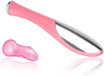 Gemini_Mall Anti-Aging Wand, Vibration Eye Massager, Wrinkle Remover for Dark Circles and Puffiness (Pink)