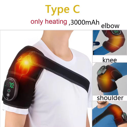Heated Shoulder Warmer Massager Eletric Heating Shoulder Steamer Massage Heater Belts Arm Muscle Relaxation Pads Warming Machine