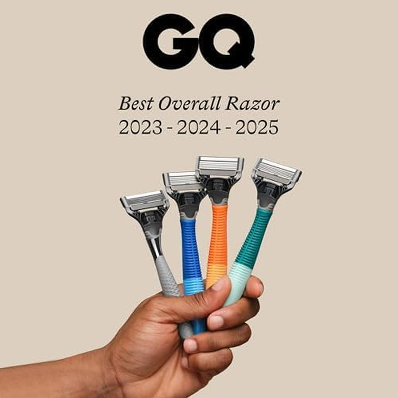 Razor Blades Refill, (10) Razor Head Refills with Precision Trimmer, 5 Anti-Friction Shaving Blades, Compatible with  Razors for Men