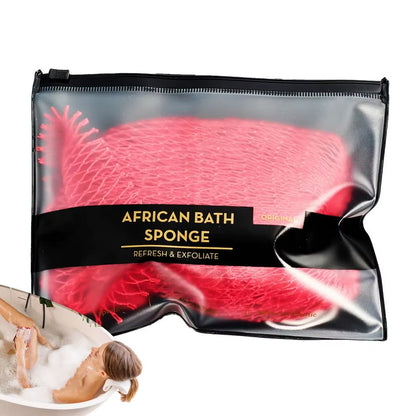African Bath Net Colorful Net Sponge Body Exfoliator Reusable Bath Sponge Washcloth African Scrubbing Long Net Rag Shower