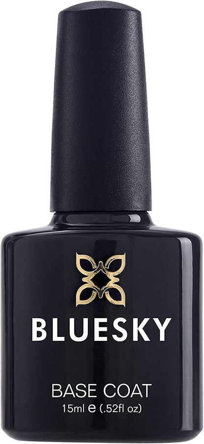 Top and Base Coat Set, Gel Nail Polishes, Long Lasting, Shiny High Gloss Finish, Clear, 2 X 15 Ml (Requires Curing under LED UV Lamp)