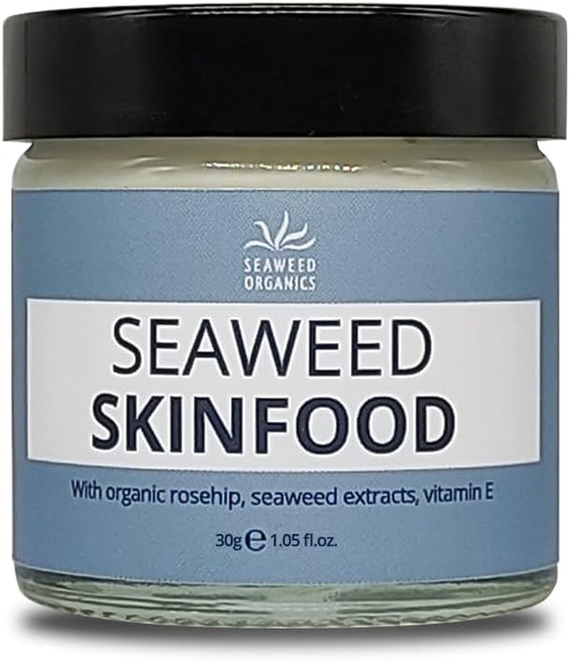 Seaweed Skinfood Face Cream, Luxurious Hydration with Natural Seaweed Extract, Organic Rosehip, Vitamin E, Nourishing Day Cream, All Skin Types, 30G, DIANA DRUMMOND