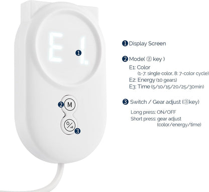 LED Face Light Therapy Mask with Remote Control - Red Light Therapy Device for Facial and Neck Rejuvenation, Soft Silicone for Skin Tightening and Anti-Aging Benefits