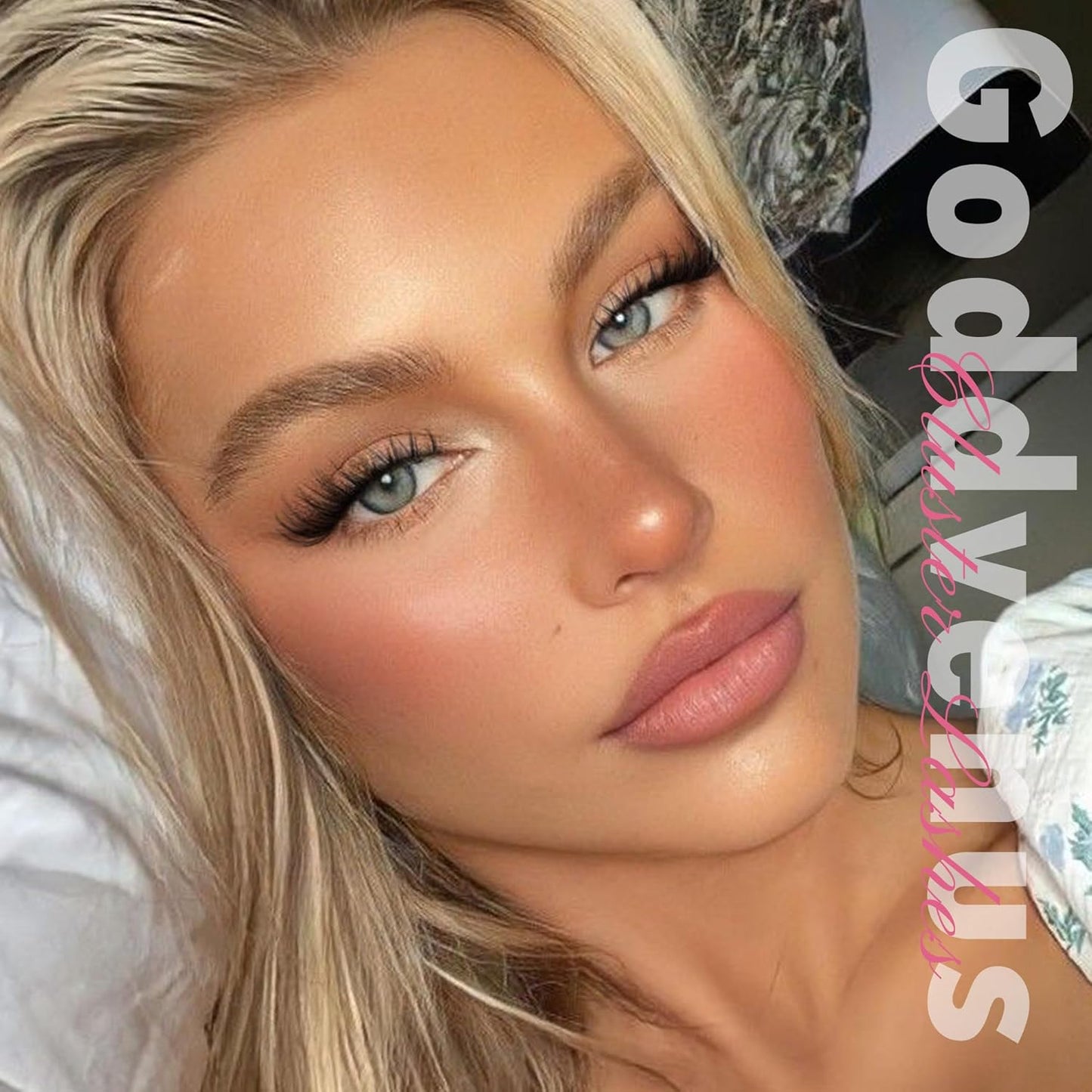 Individual Eyelashes Wispy Lash Clusters Kit D Curl Eyelashes Individual Kit Natural Lash Extension Kit with Russian Cluster Lashes Glue Bond and Seal and Lash Tweezers (D Curl 192Pcs)